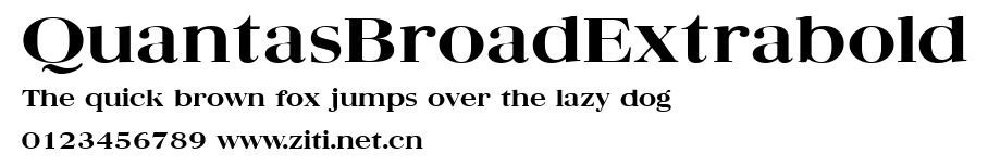 QuantasBroadExtrabold.ttf字體轉換器圖片