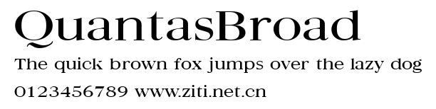 QuantasBroad.ttf字體轉換器圖片