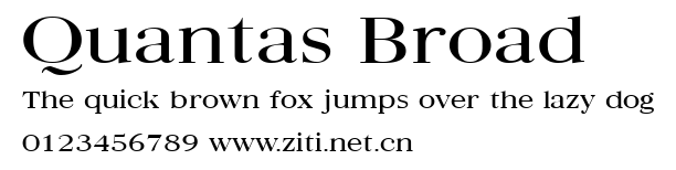 Quantas Broad.ttf字體轉換器圖片