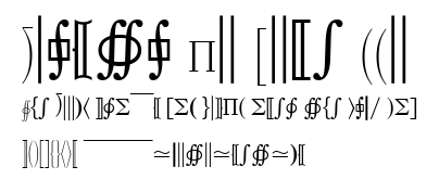 Quanta Pi Five SSi.ttf字體轉換器圖片