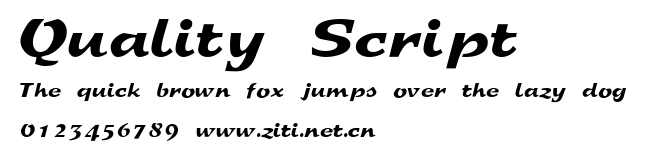 Quality Script.ttf字體轉換器圖片