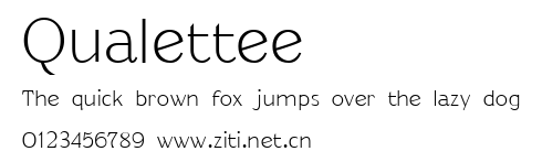 Qualettee.ttf字體轉換器圖片