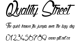 Quality Street.ttf字體轉換器圖片