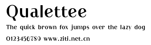 Qualettee.ttf字體轉換器圖片