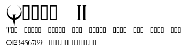 Quake II.ttf字體轉換器圖片