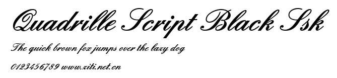 Quadrille Script Black Ssk.ttf