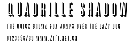 Quadrille Shadow.ttf字體轉換器圖片