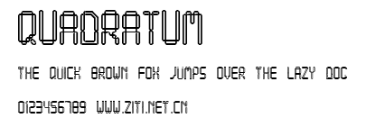Quadratum.ttf字體轉換器圖片