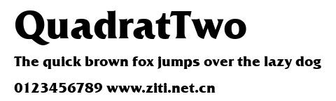 QuadratTwo.ttf字體轉換器圖片