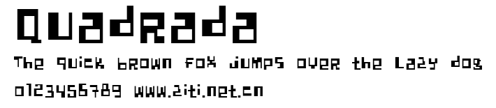 Quadrada.ttf字體轉換器圖片
