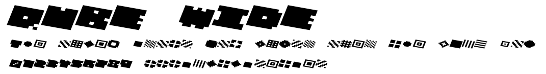 QUBE WIDE.ttf字體轉換器圖片