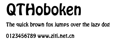 QTHoboken.ttf字體轉換器圖片