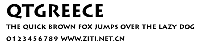 QTGreece.ttf字體轉換器圖片