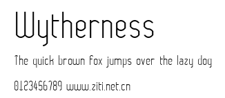 Wytherness.ttf字體轉換器圖片