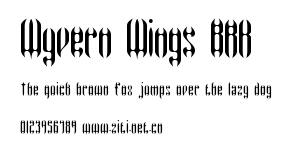 Wyvern Wings BRK.ttf字體轉換器圖片