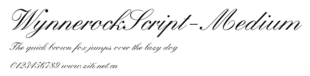 WynnerockScript-Medium.ttf字體轉換器圖片