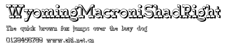 WyomingMacroniShadRight.ttf字體轉換器圖片