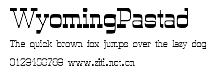 WyomingPastad.ttf字體轉換器圖片