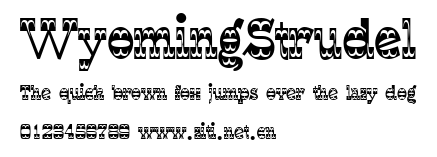 WyomingStrudel.ttf字體轉換器圖片