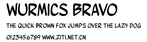 Wurmics Bravo.ttf字體轉換器圖片