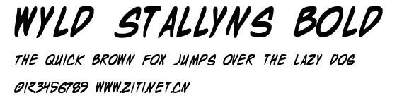 Wyld Stallyns Bold.ttf字體轉換器圖片