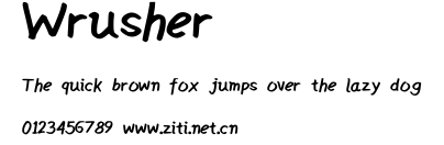 Wrusher.ttf字體轉換器圖片