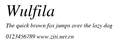 Wulfila.ttf字體轉換器圖片