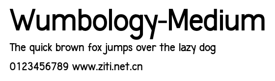 Wumbology-Medium.ttf字體轉換器圖片