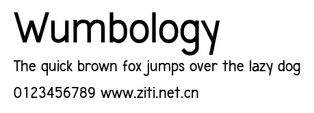 Wumbology.ttf字體轉換器圖片