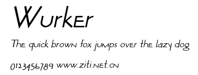 Wurker.ttf字體轉換器圖片