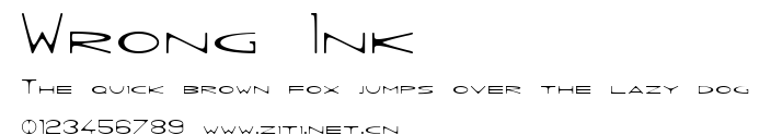 Wrong Ink .ttf字體轉換器圖片