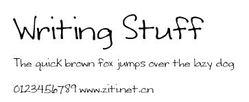 Writing Stuff .ttf字體轉換器圖片
