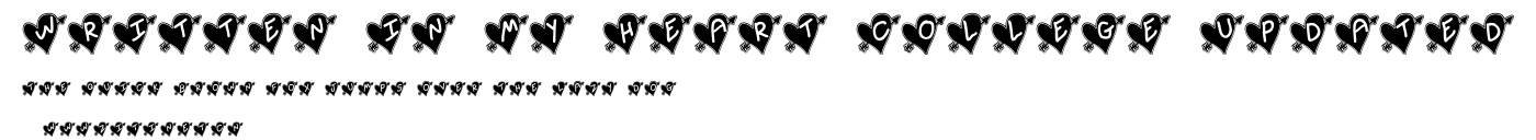 Written In My Heart College Updated.ttf字體轉換器圖片