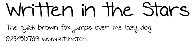 Written in the Stars.ttf字體轉換器圖片