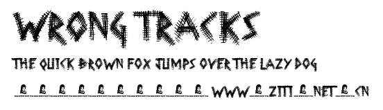 Wrong Tracks.ttf字體轉換器圖片
