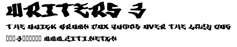 Writers 3.ttf字體轉換器圖片