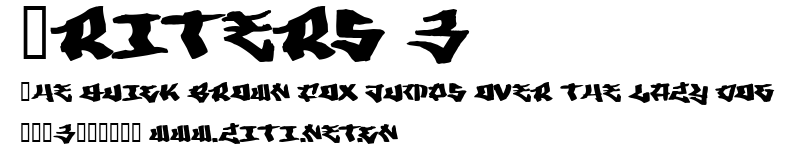 Writers 3.ttf字體轉換器圖片