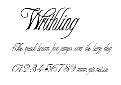 Writhling.ttf字體轉換器圖片