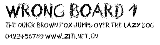 Wrong Board 1.ttf字體轉換器圖片