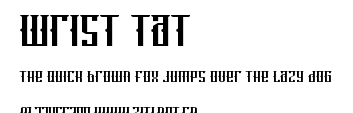 Wrist Tat.ttf字體轉換器圖片