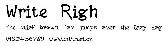 Write Righ.ttf字體轉換器圖片