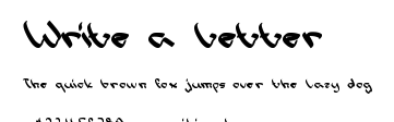 Write a Letter.ttf字體轉換器圖片