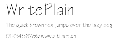 WritePlain.ttf字體轉換器圖片