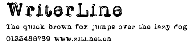 WriterLine.ttf字體轉換器圖片