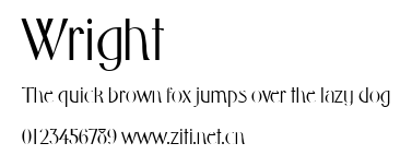 Wright.ttf字體轉換器圖片