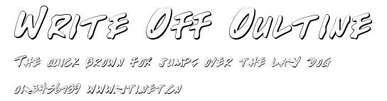 Write Off Oultine.ttf字體轉換器圖片