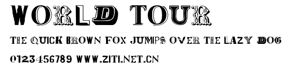 World Tour.otf字體轉換器圖片