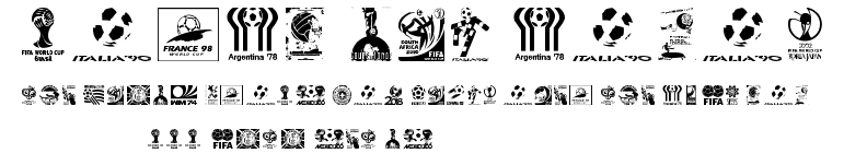World Cup logos.ttf字體轉換器圖片