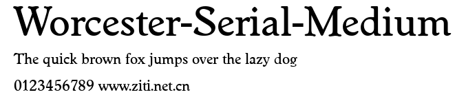 Worcester-Serial-Medium.ttf字體轉換器圖片