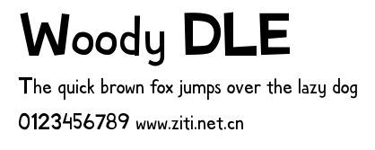 Woody DLE.ttf字體轉換器圖片